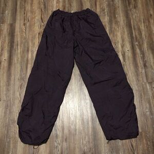 Athleta Grace Warm Up Pants Women's Small Purple Balloon Leg Athletic Activewear